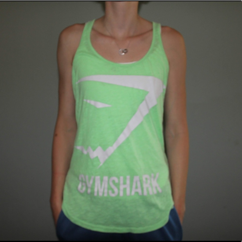 Lime green og gymshark tank